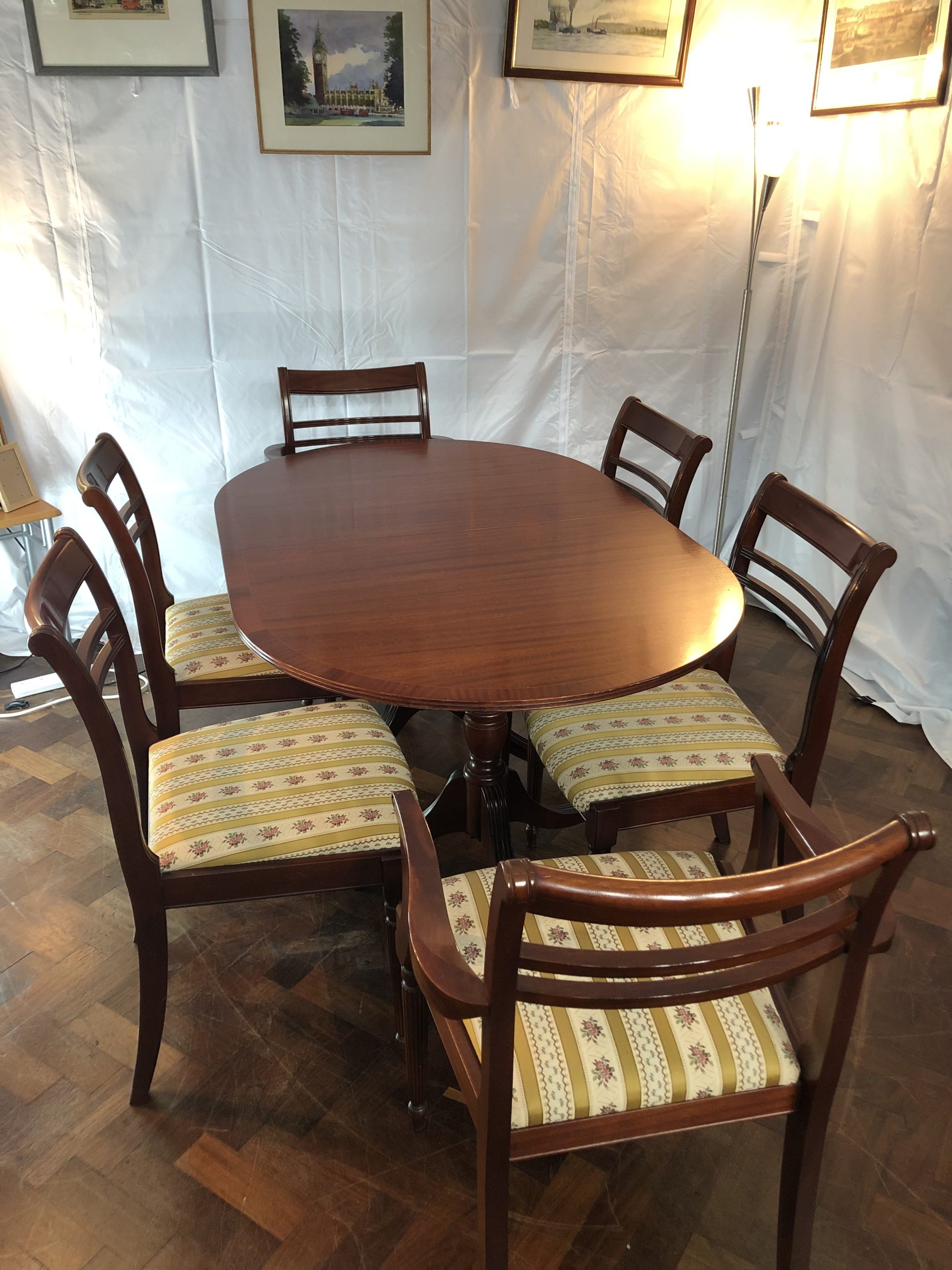 Meredew Mahogany Regency Dining Table And Chairs Second Time Around