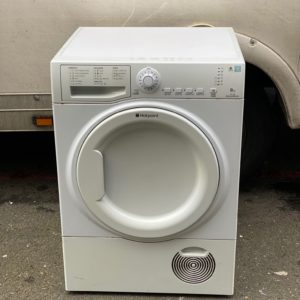 A White Color Hotpoint Aquarius Eight Kilo Tumble Dryer
