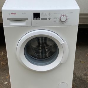 A White Color Bosch Front Load Washing Machine