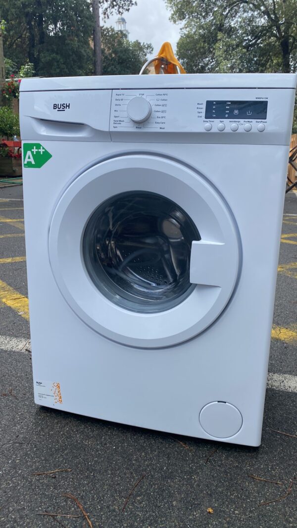 A White Color Bush Front Load Washing Machine