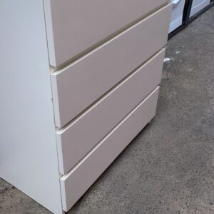 White Deep four drawer chest