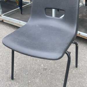 20 Black adult Stacking Chairs in excellent condition