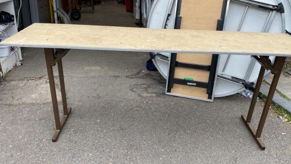 Four Burgess folding tables - Image 3