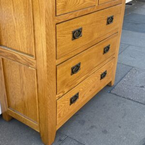 Solid oak 3/2 chest of drawers originally purchased from Oak Furnitureland