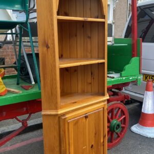 Pine tongue and groove back and drawers corner unit