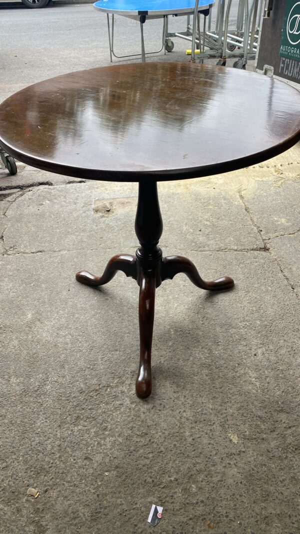 Oak tilt top dining table