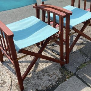 Two John Lewis folding directors chairs