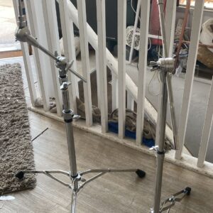 Two adjustable good quality mike  stands